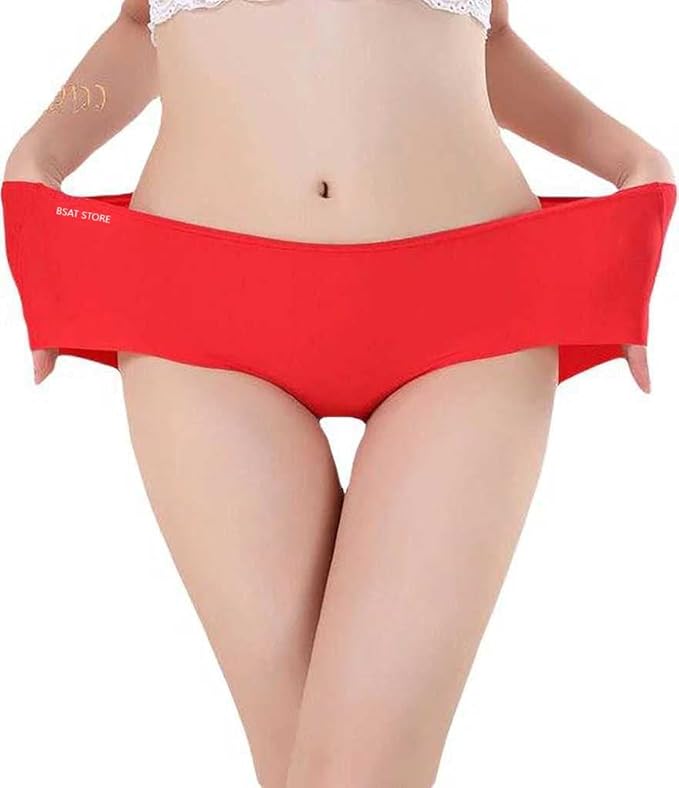 Women's Ice Silk Blend Invisible Lines No Show Hipster Panty (Pack of 4).