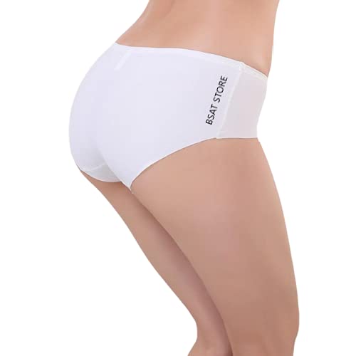 Women's Ice Silk Blend Invisible Lines No Show Hipster Panty (Pack of 4).